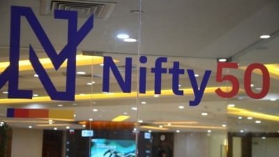 Mumbai: A view of the newly launched logo of Nifty50 at NSE building, Bandra Kurla Complex in Mumbai on May 28, 2019. Image used for representational purposes.&nbsp;