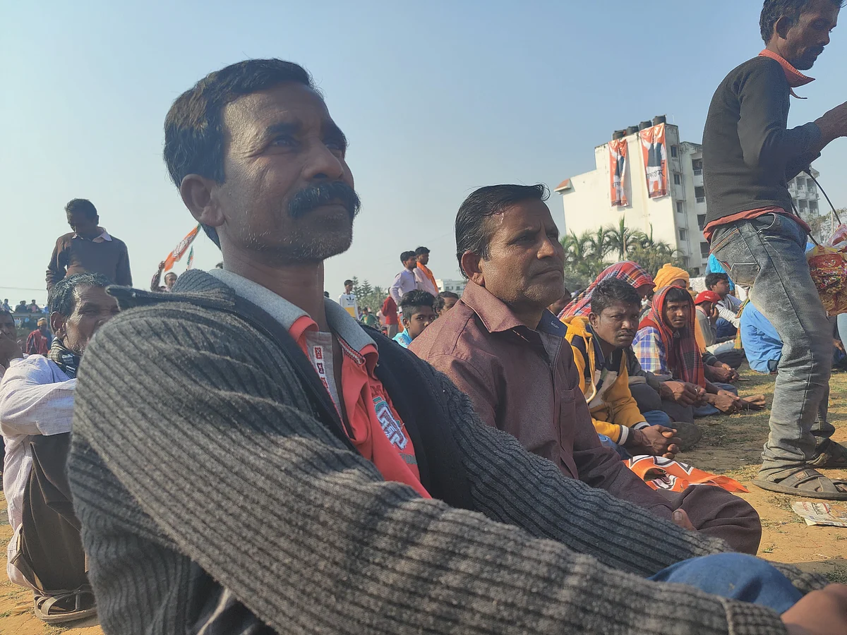 Pradip Bagdi at the rally.