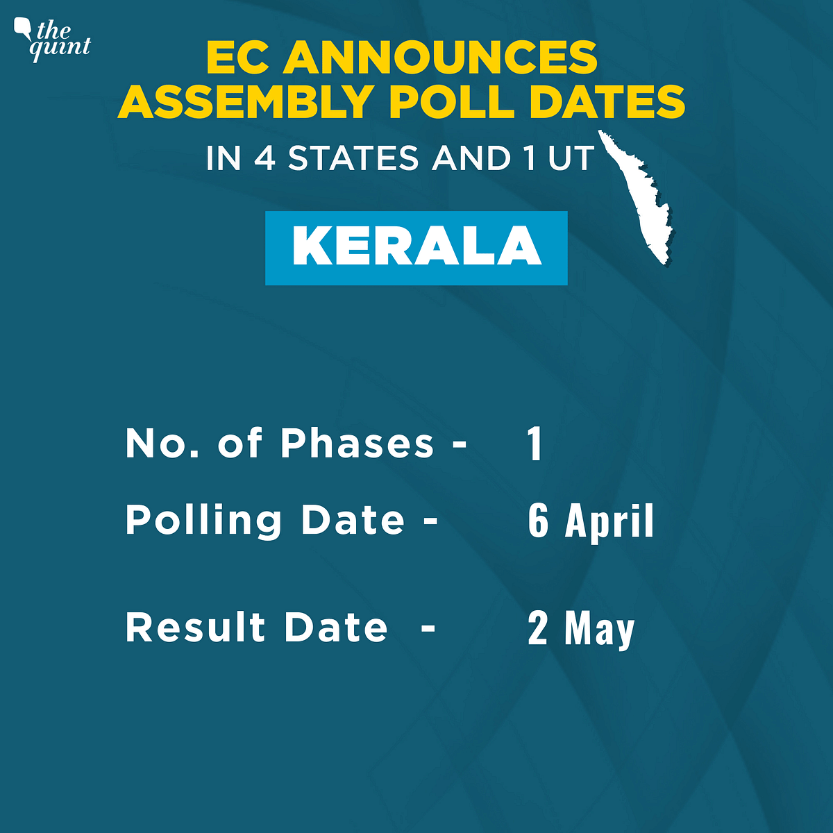 The Assembly elections in West Bengal, Assam, Kerala, Tamil Nadu, and Puducherry will kick off from 27 March.