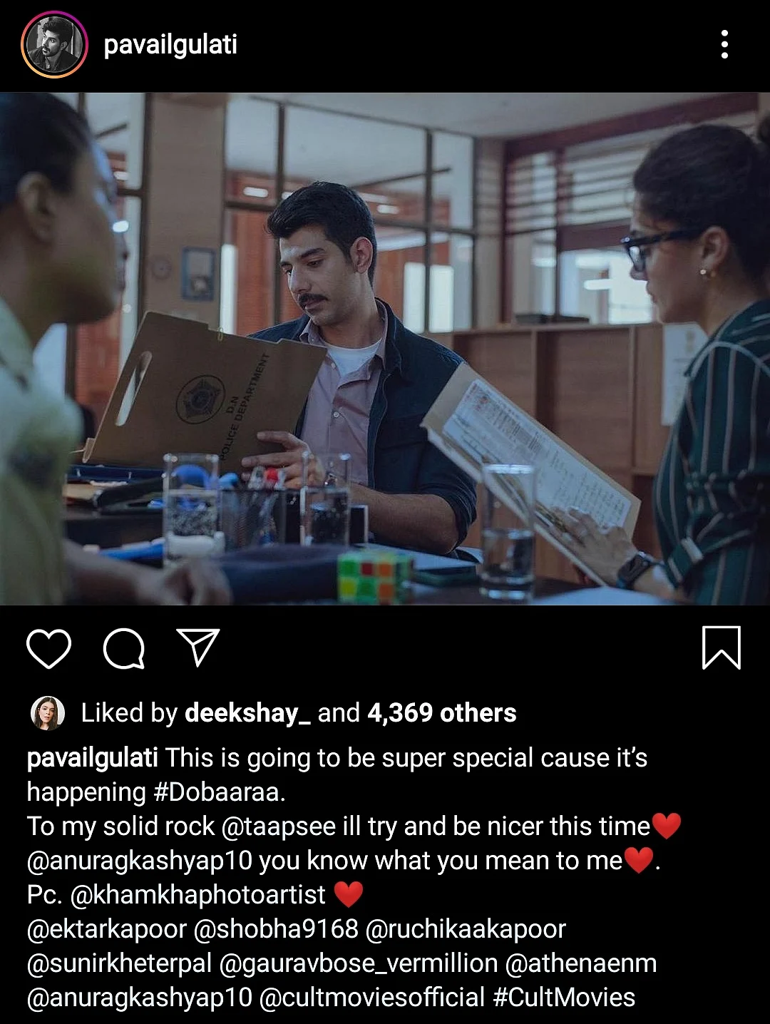 Taapsee Pannu Reunites With Pavail Gulati for Kashyap’s ‘Dobaaraa’