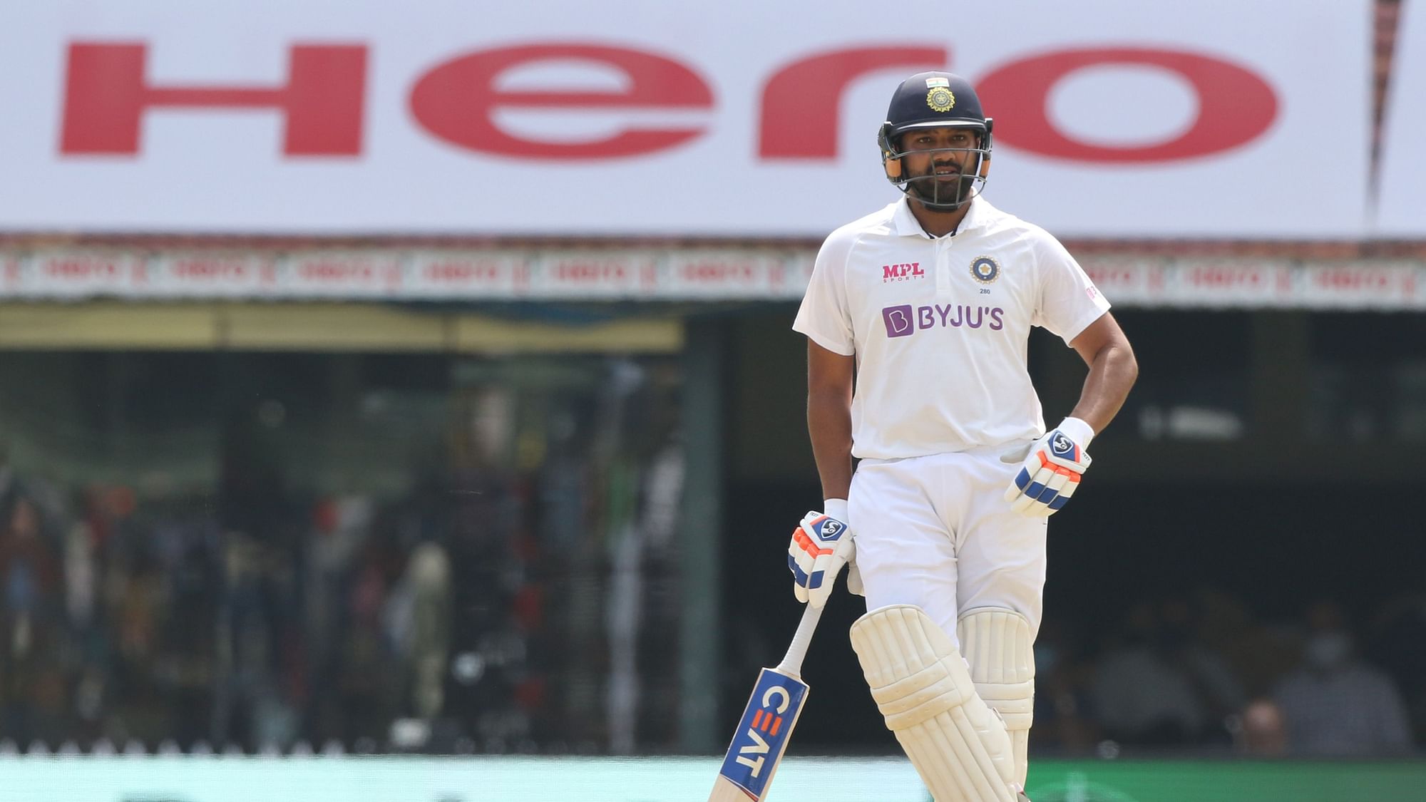 Rohit Sharma scored a century on Day 1 against England in Chennai