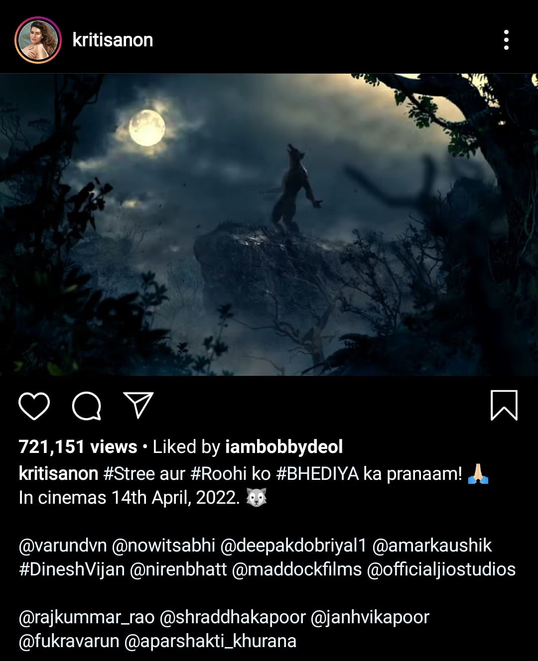 Actors Varun Dhawan and Kriti Sanon share teaser for the upcoming horror flick.