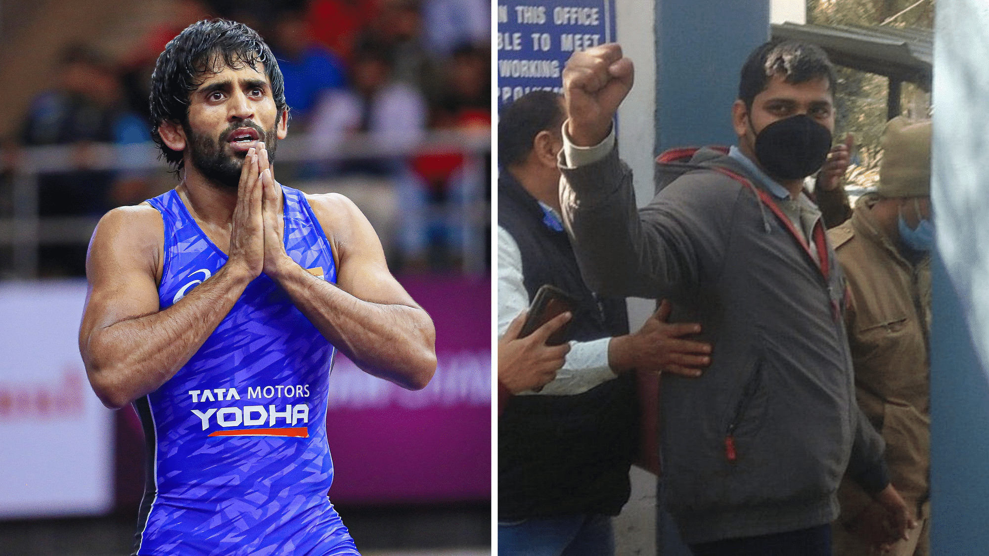 Indian wrestler has questioned the arrest of journalist Mandeep Singh who was covering the farmers’ protest.