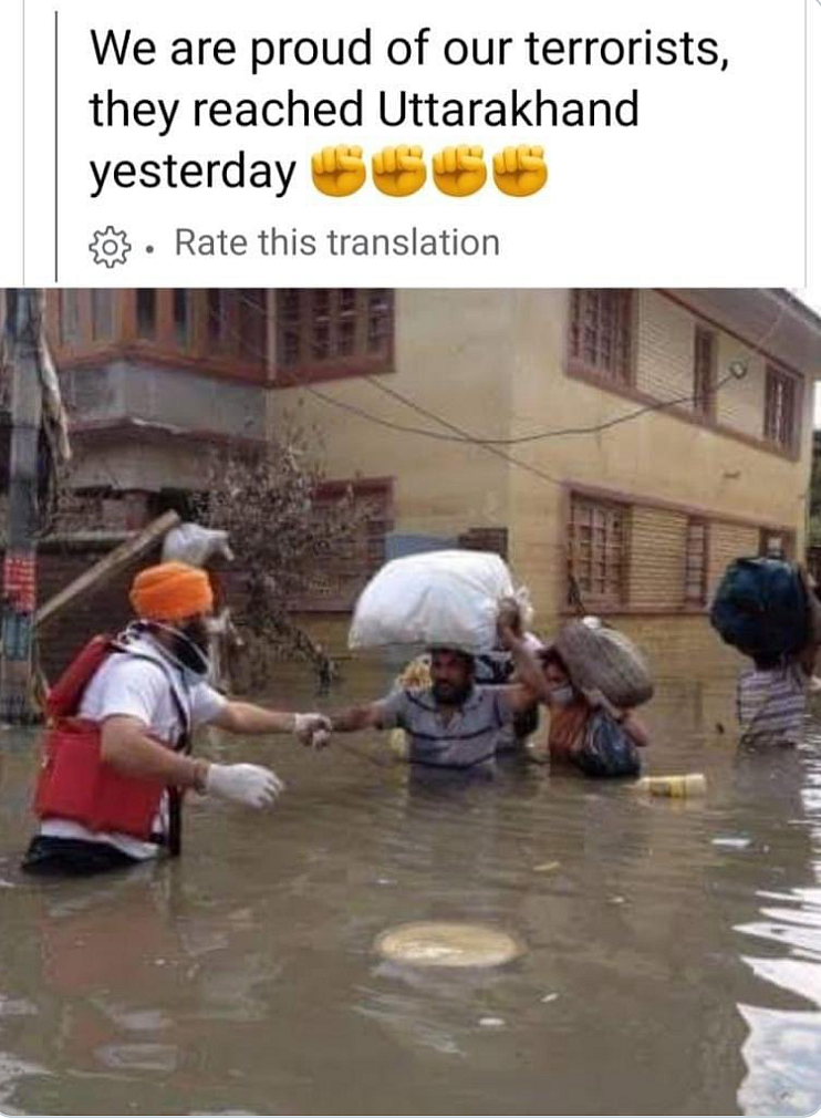 Khalsa Aid is Helping U’Khand Victims but Viral Images Are Old