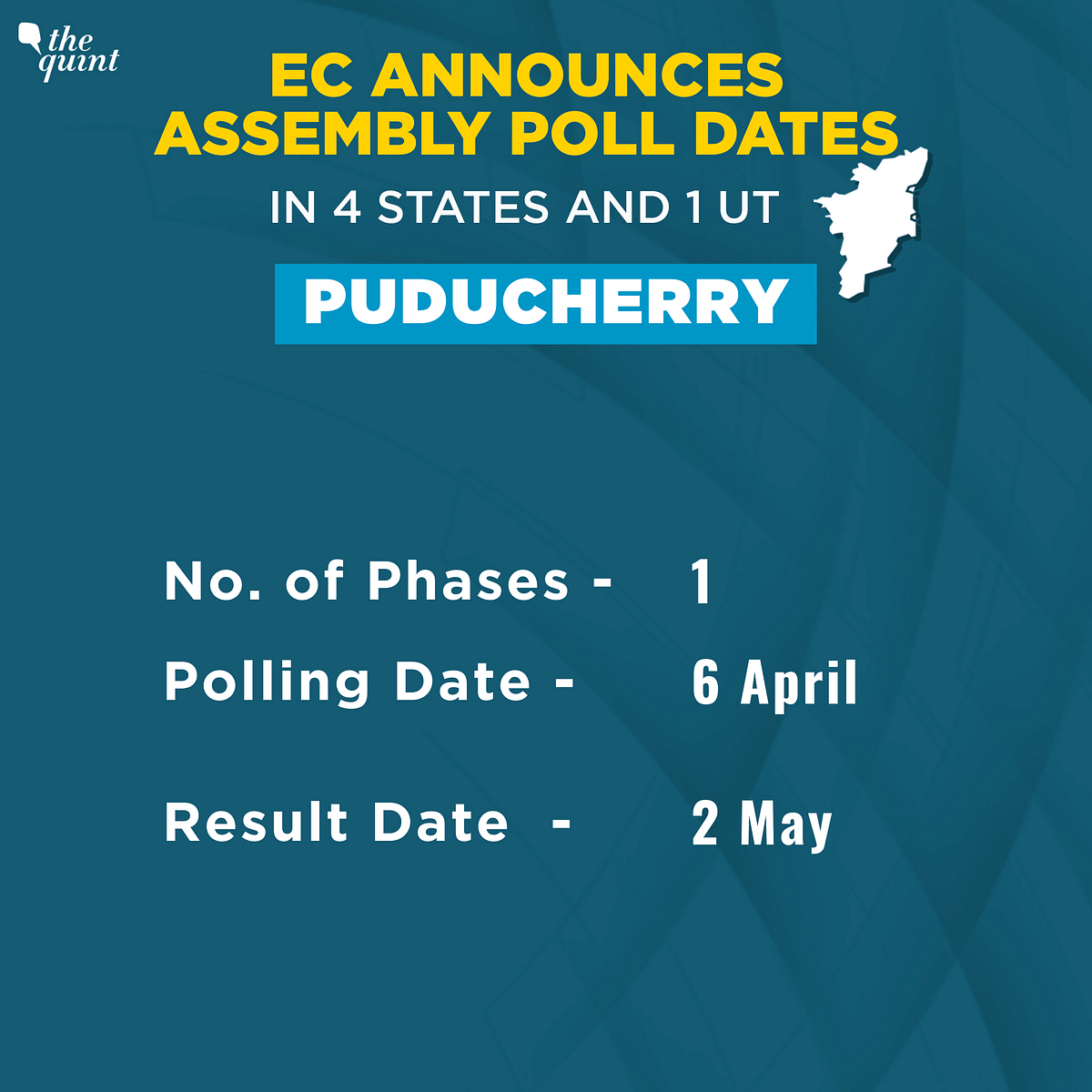 The Assembly elections in West Bengal, Assam, Kerala, Tamil Nadu, and Puducherry will kick off from 27 March.