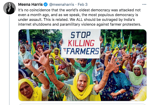 Meena Harris’ support towards the ongoing farmers’ movement shouldn’t entirely come as a surprise.