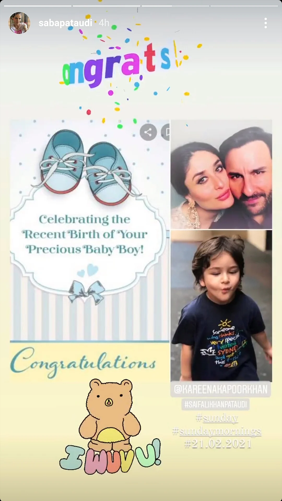 Karisma, Riddhima, Neetu Kapoor Congratulate Saif & Kareena