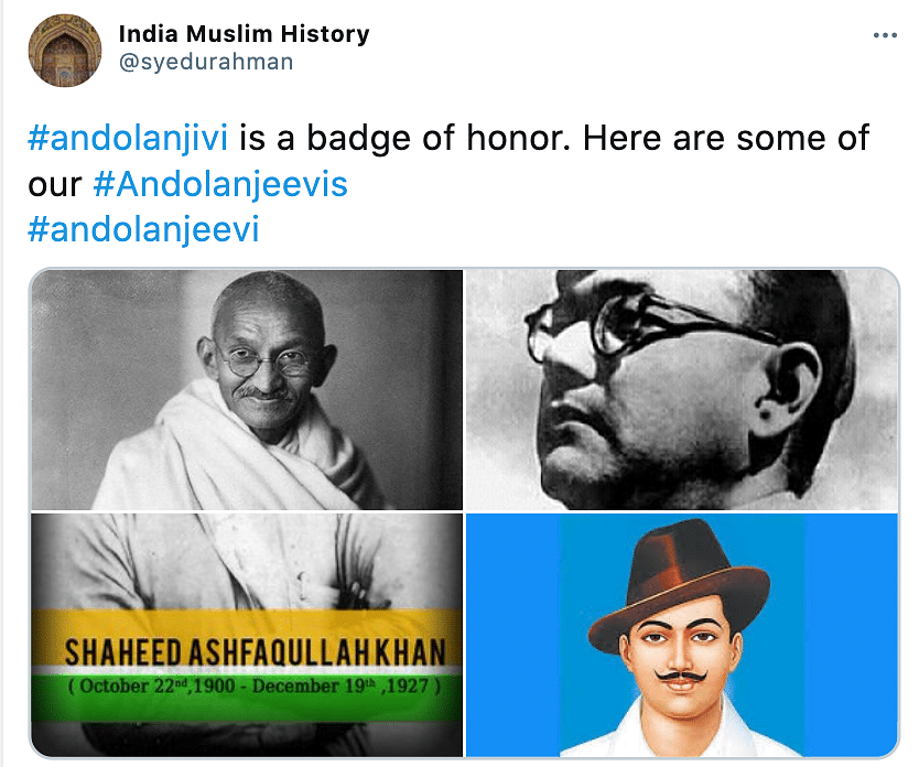 Twitter users are now changing their handles to reflect ‘andolanjeevis’ as a badge of honour. 