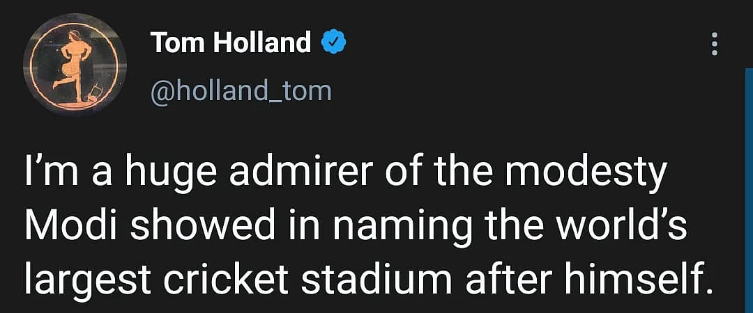 Author Tom Holland Reacts to Modi Stadium, India 'Cancels' Actor