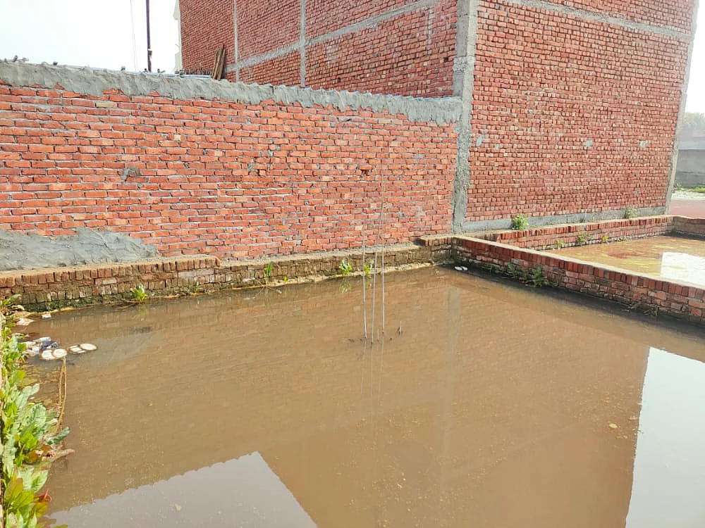 Unfinished Drain, Polluted Water Irks Locals in Meerut’s Shobhapur