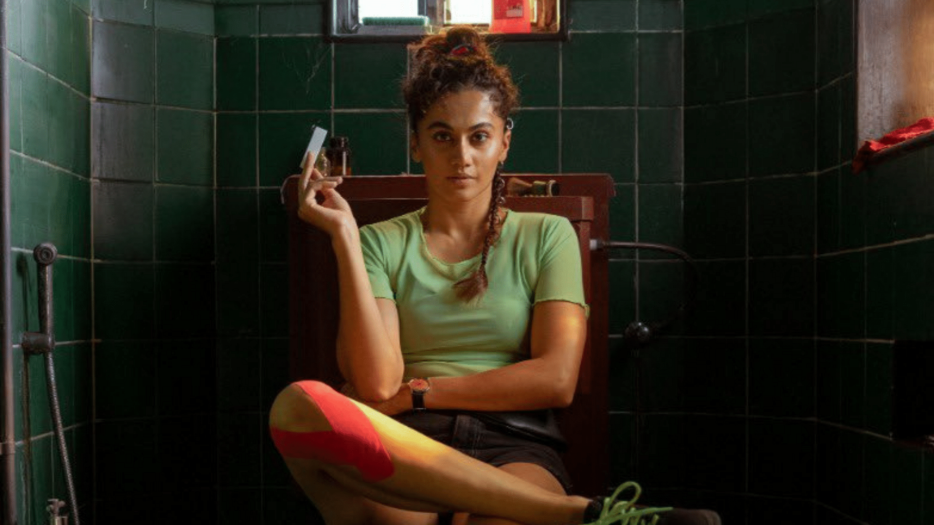 Taapsee Pannu in a still from <i>Looop Lapeta</i>.