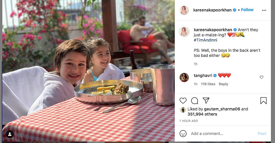 A-Maize-ing: Kareena Shares an Adorable Pic of Taimur & Inaaya