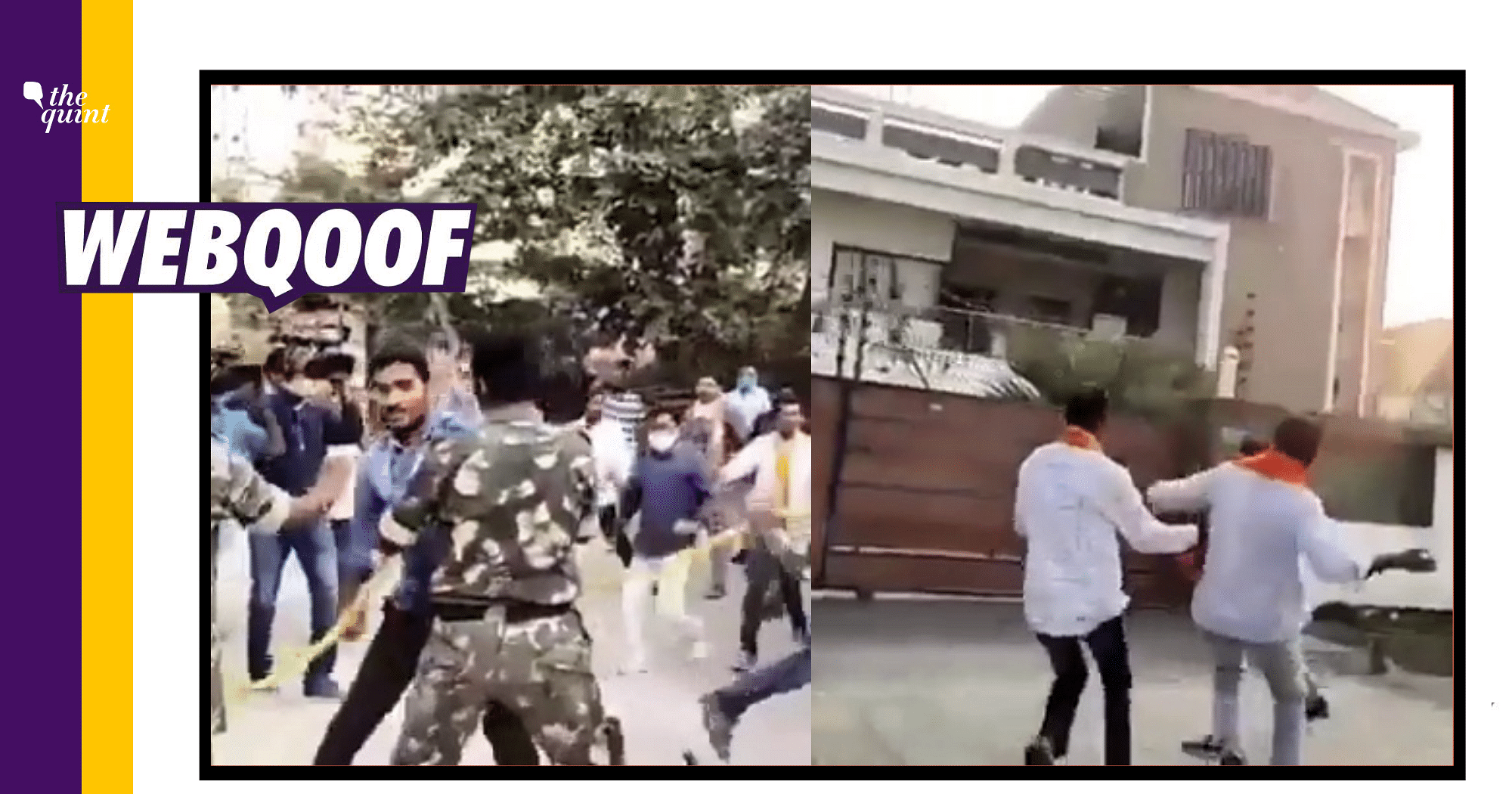 This Video of BJP Workers Attacking MLA’s House Isn’t From Bengal