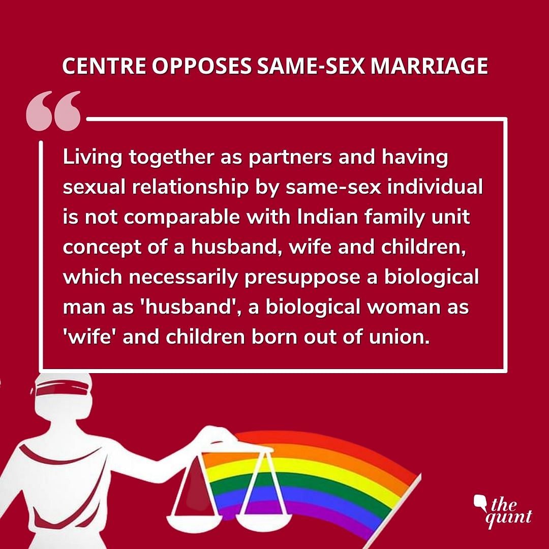 Only Man Woman Make A Family Centre Opposes Same Sex Marriage