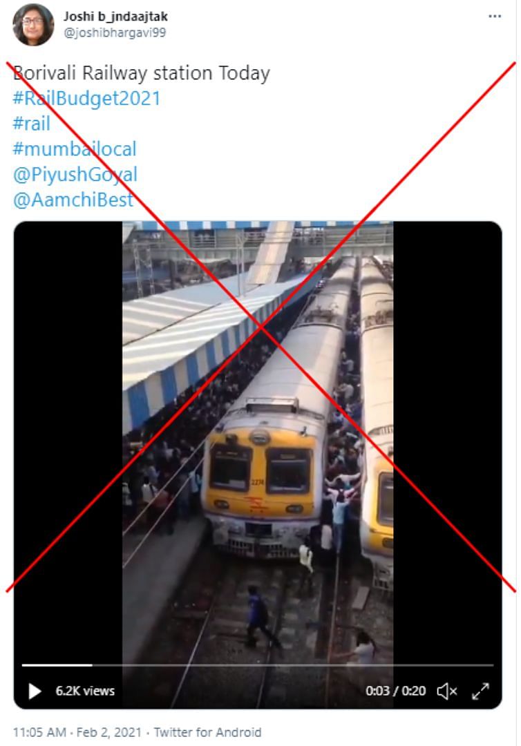 The Western Railway also stated that “no such instance of crowd congregation” was recorded on 1 February.