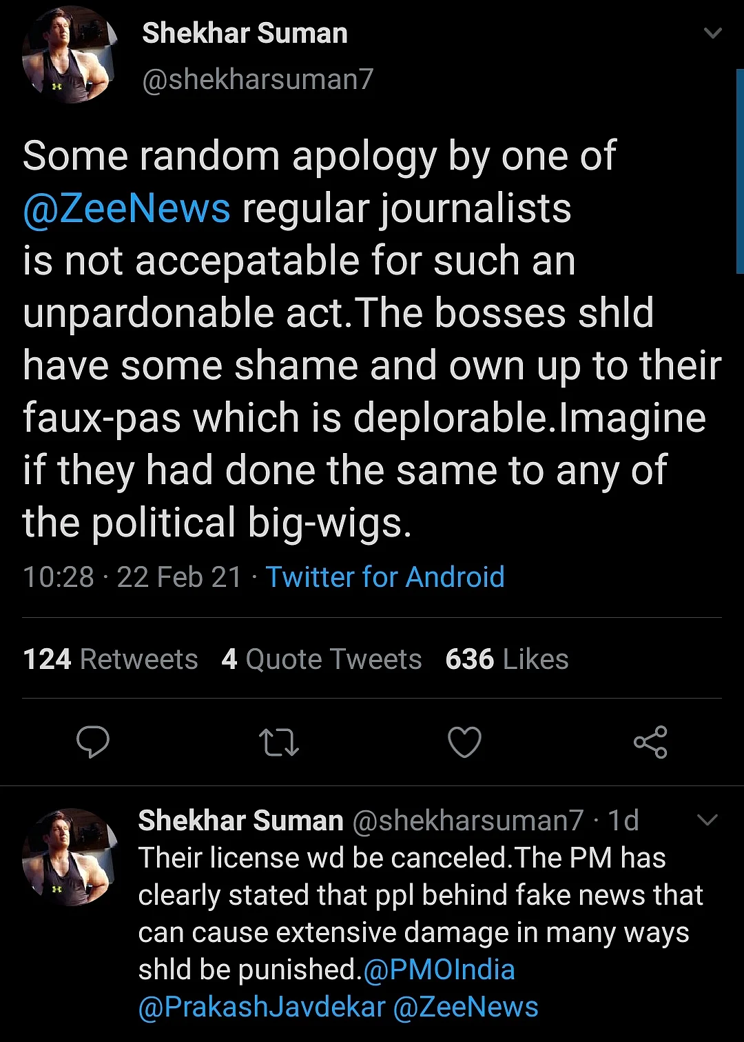 Will Take Action: Shekhar Suman on False News of Son's Suicide