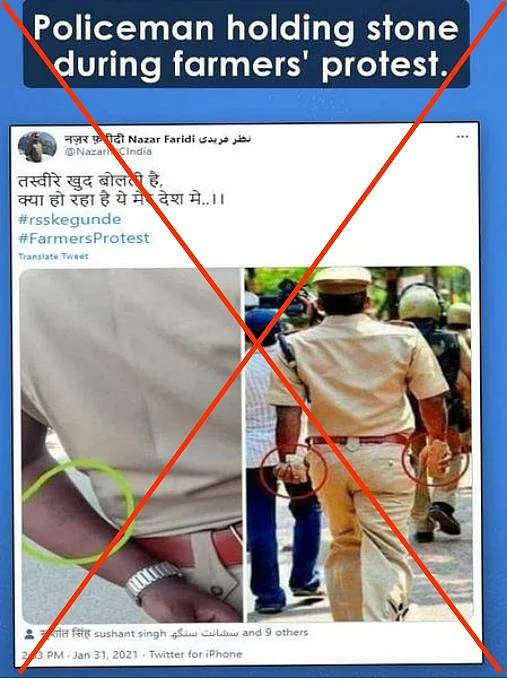 Old, Unrelated Images of Cops Falsely Linked to Farmers’ Protest