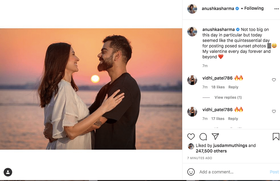 Bollywood celebrities take to social media to post messages on Valentine's Day.