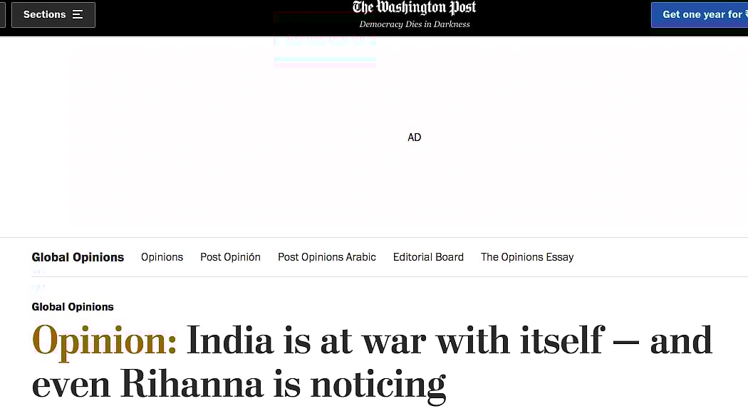 Rihanna Vs Indian Govt Gets Noticed By International Media