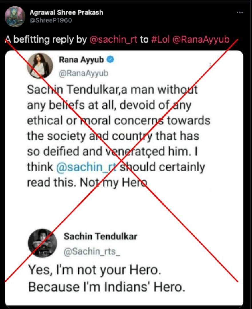 The account being referred to as Sachin Tendulkar’s is an imposter account, now operating under a new username.