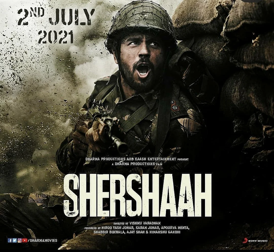 Sidharth Malhotra in the poster for <i>Shershaah</i>