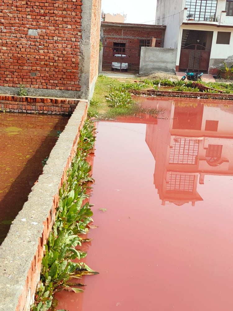 Water logging is caused due to the several leather tanning units operating in the area and the lack of a nullah.