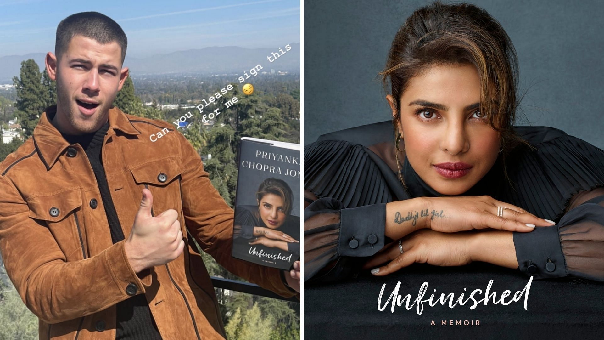  <p>Nick Jonas takes to Instagram to ask Priyanka Chopra for an autographed copy of her book “Unfinished”.</p>