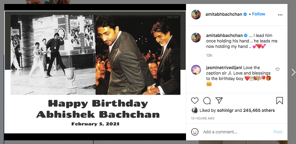 Abhishek Bachchan turned 45 on 5 February. 