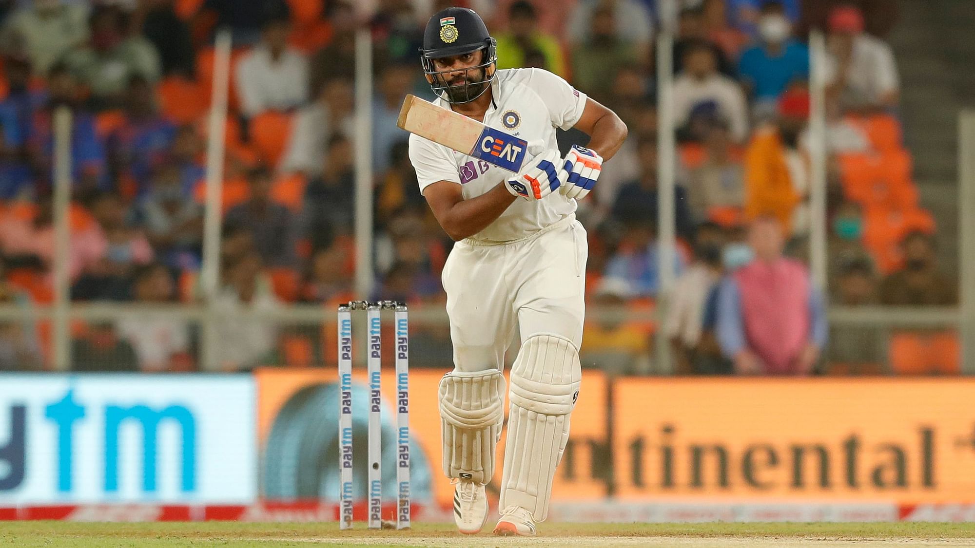Pink Ball Test Axar Patel Picks 6, Rohit Sharma Scores 50 to Put India on Top Against England