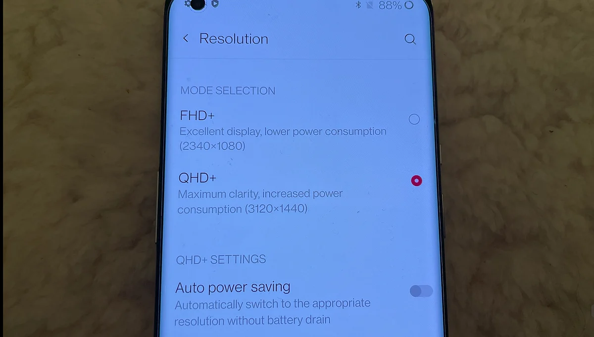 OnePlus 9 Pro devices have a punch hole display.
