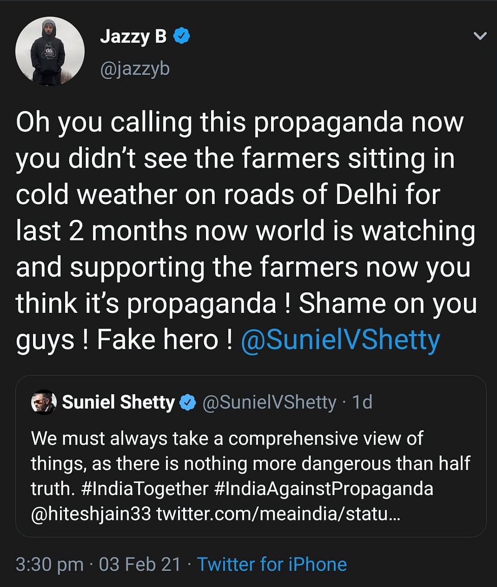 Farmers Protest Jazzy B Calls Out Celebrities Backing Govt
