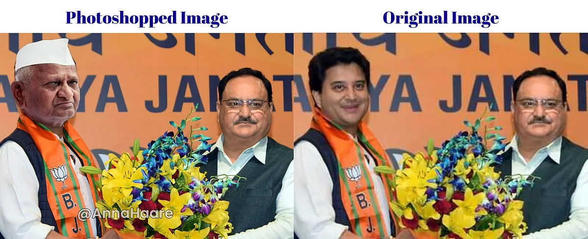 Anna Hazare Joins BJP? No, Viral Image With Nadda Is Edited