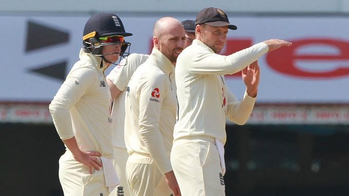 Joe Root asks for a review on Day 1 of the Chennai Test.&nbsp;