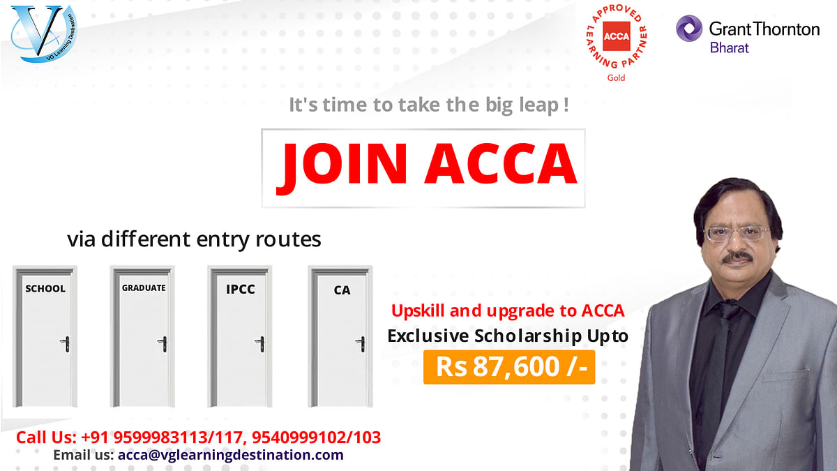 The coaching institute is a Gold Approved ACCA learning partner in India