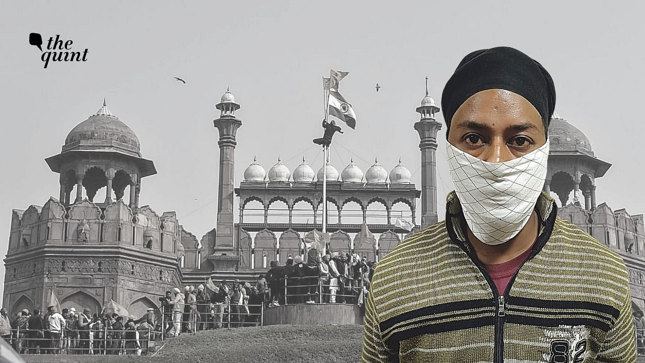 In a video, Singh was seen swinging swords at the Red Fort on 26 January, when the protesters entered the fort. Image used for representation.&nbsp;