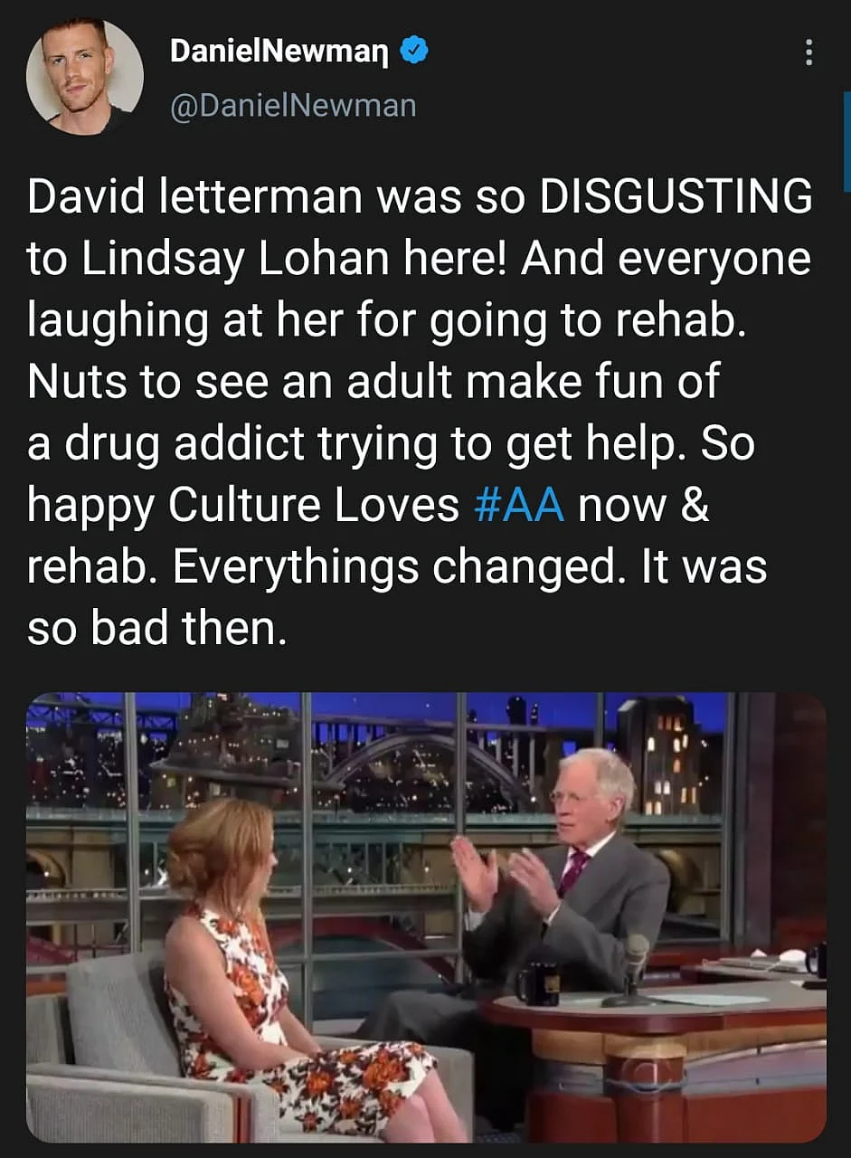 Letterman Called Out As Old Interview With Lindsay Lohan Surfaces