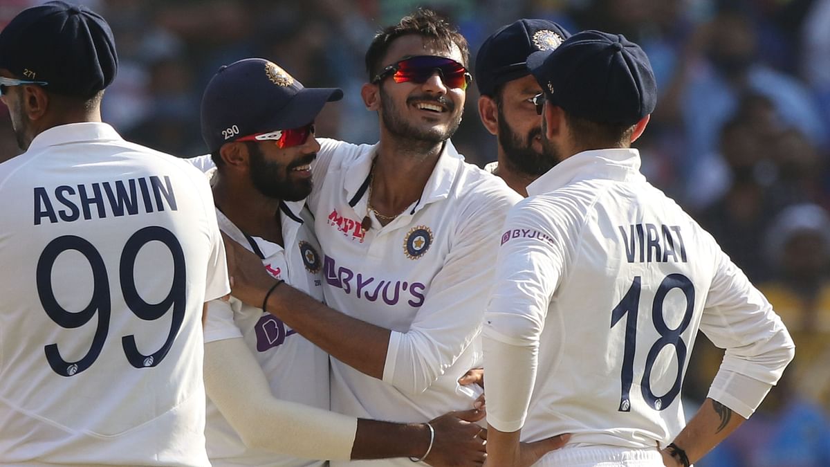 Axar Patel picked 6 wickets for 38 runs during Day 1 of the third Test between India and England at Motera.