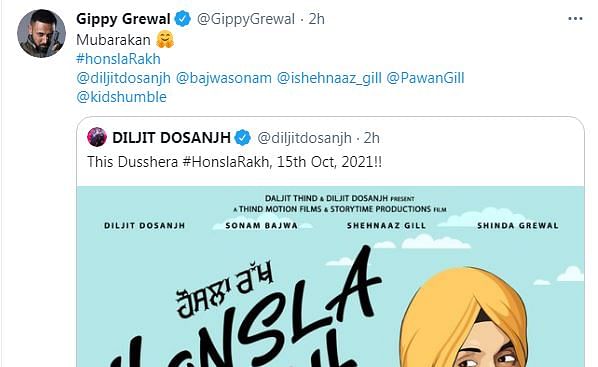 Diljit Dosanjh and Shehnaaz Gill unite for an upcoming movie.