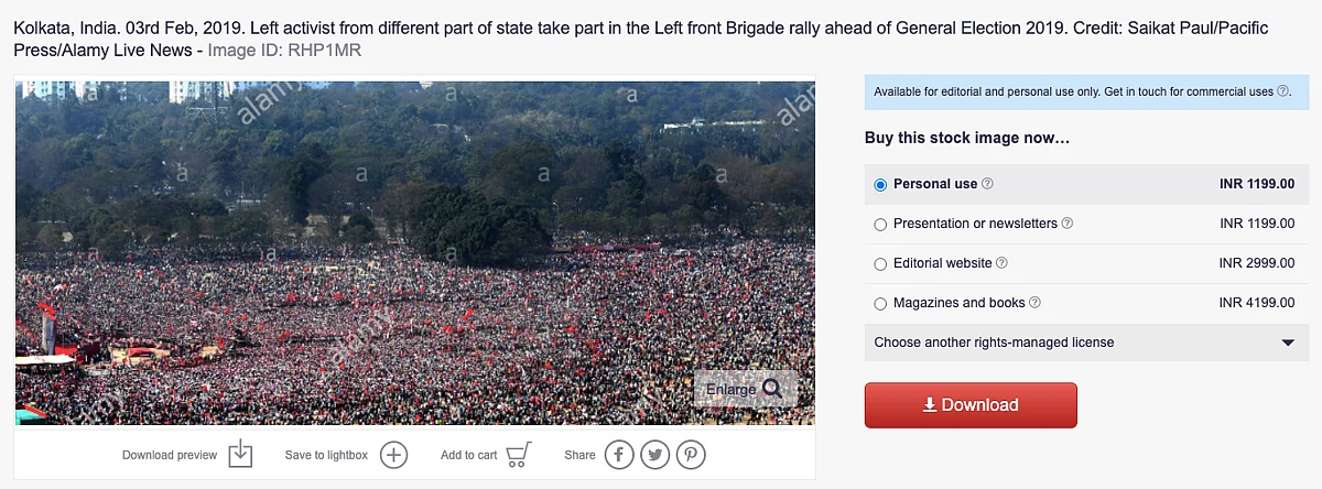 Image From 2019 Viral as ‘Massive Crowds at Cong-Left Rally in WB’