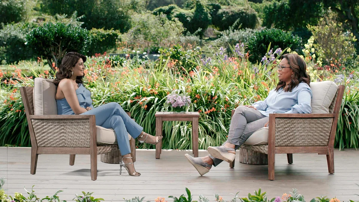 Priyanka Chopra on Oprah Winfrey’s <i>SuperSoul.</i>