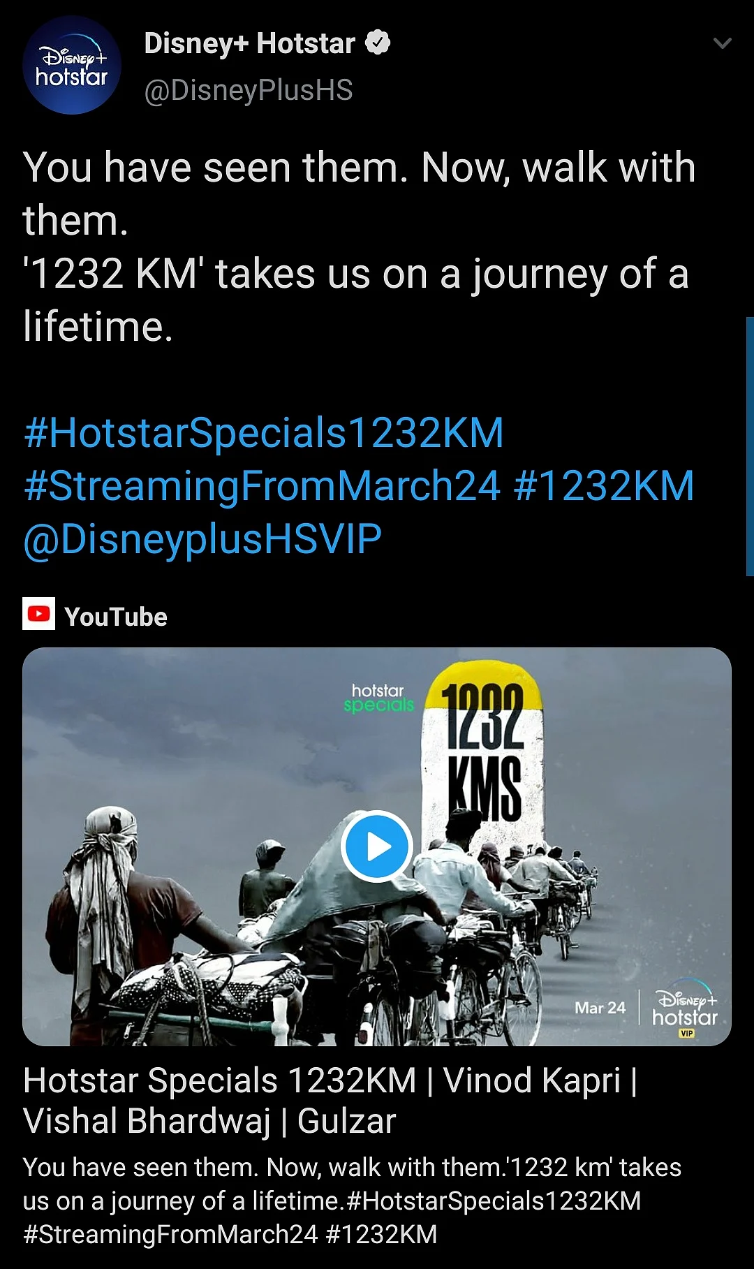 Trailer of Vinod Kapri’s ‘1232 KMS’ Released by Hotstar