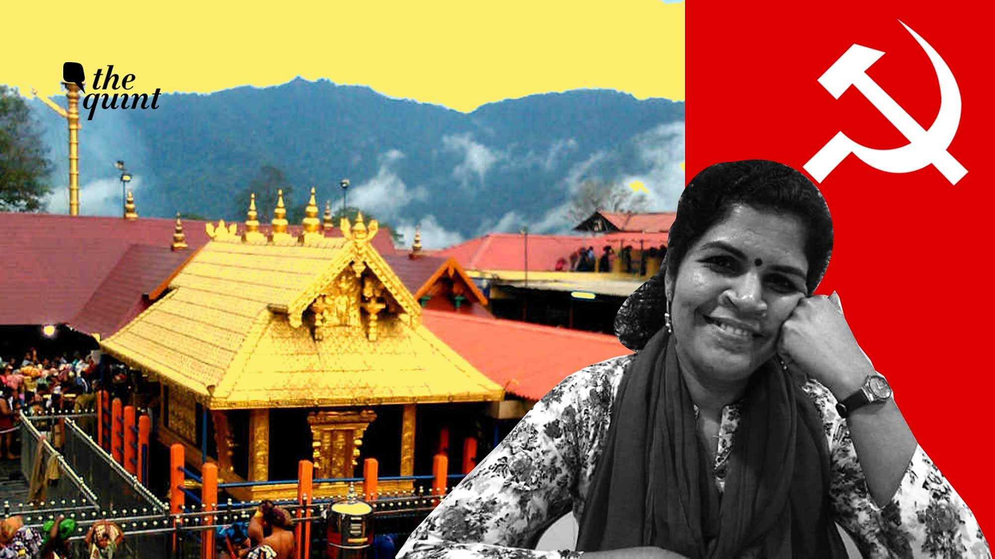 Kanaka Durga, a  member of CITU is miffed with the party leadership’s attempt to walk back on women’s entry into Sabarimala.