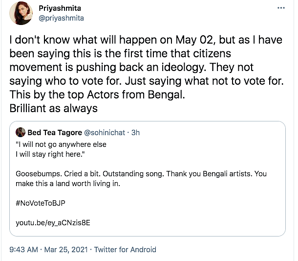 Ahead of Elections, Bengali Artistes Make a Plea to Vote Wisely