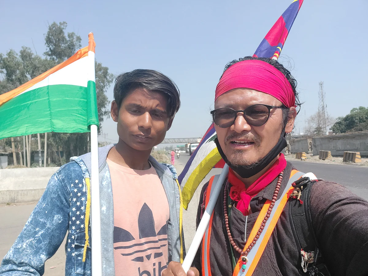 46-year-old Tenzin Tsundue is a man on a mission to tell people about Tibet, the land he comes from but has never seen.