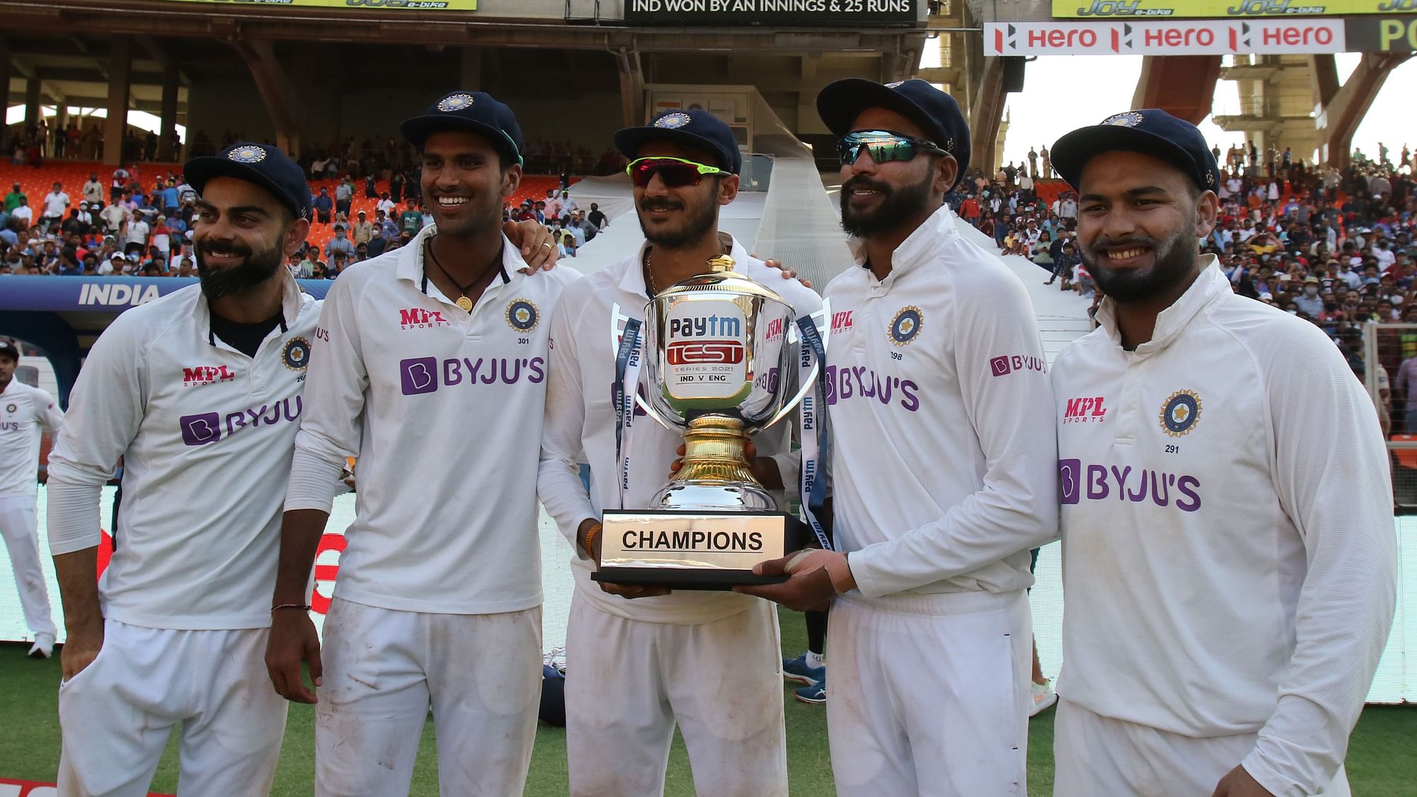 India registered their 13th consecutive Test series win at home when they beat England in the fourth Test.