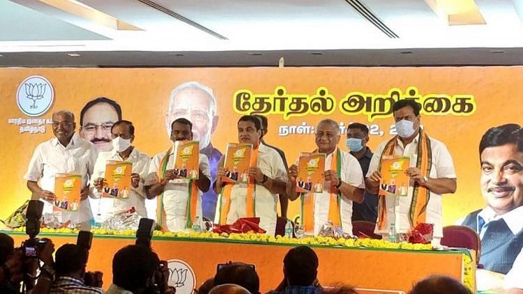 The BJP has promised to create 50 lakh jobs if voted to power in Tamil Nadu in the upcoming Assembly polls.