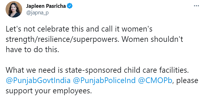 Priyanka, a constable, had been on a six-month maternity leave and had resumed her duty on 3 March. 