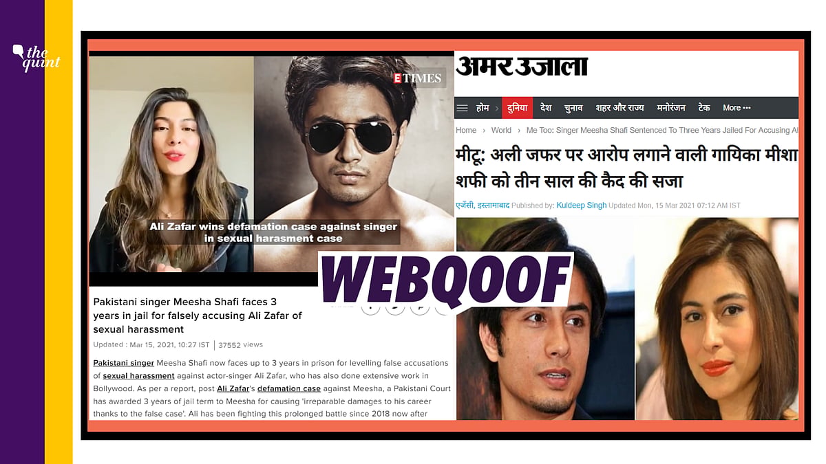 Fact-Check | No, Pakistani Singer Meesha Shafi Hasn't Been Sentenced to 3 Years in Jail in Case Against Ali Zafar - Vimarsana News