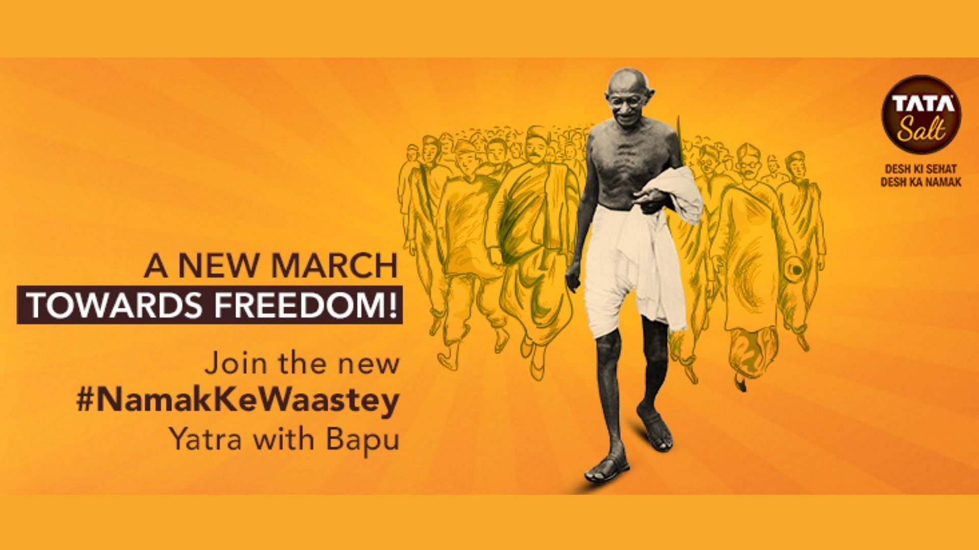 Tata Salt is urging Indians to invoke Gandhiji’s lessons once again and come together to fight COVID-19