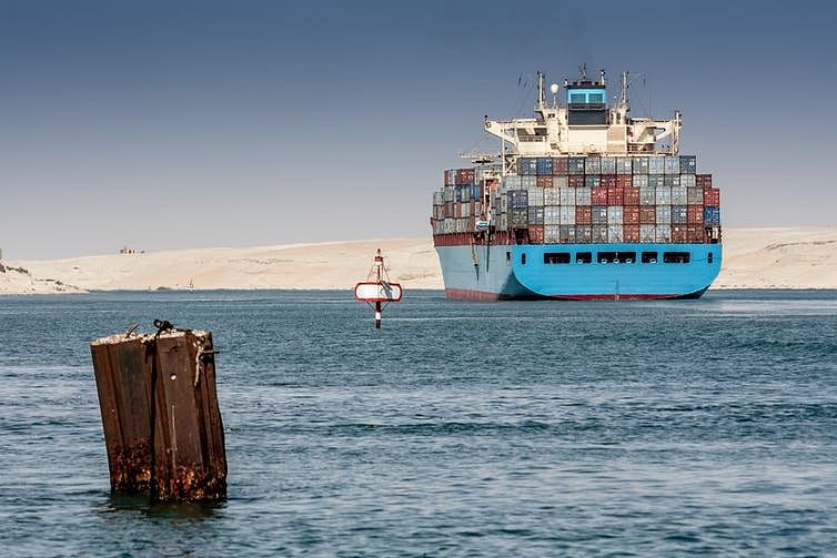 Suez Canal is the gateway for movement of goods between Europe and Asia.